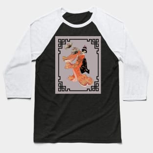 skull geisha Baseball T-Shirt